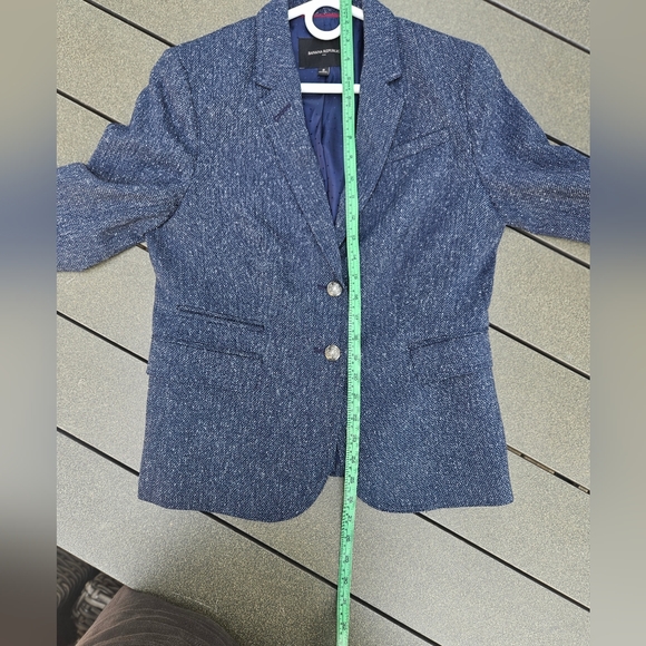 Banana Republic blue textured blazer US8 - Picture 4 of 7